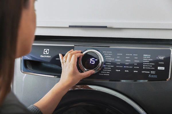 Electrolux Titanium Front Load 600 Series 4.5 Cu. Ft. Washer with Smartboost ELFW7637AT - Scratch & Dent (Major) and Electrolux Frontload Electric Steam Dryer 16071 - ELFE7537AT - Scratch & Dent (Minor)