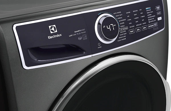 Electrolux Titanium Front Load 600 Series 4.5 Cu. Ft. Washer with Smartboost ELFW7637AT - Scratch & Dent (Major) and Electrolux Frontload Electric Steam Dryer 16071 - ELFE7537AT - Scratch & Dent (Minor)