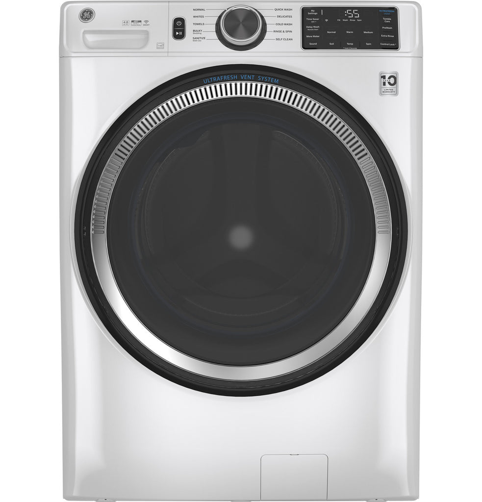 GE ENERGY STAR 4.8 cu. ft. Capacity Smart Front Load Washer with UltraFresh Vent System with OdorBlock GFW550SSNWW - New in Box and GE ENERGY STAR 7.8 cu. ft. Smart Frontload Electric Dryer with Sensor Dry 15021 - GFD55ESSNWW - New in Box
