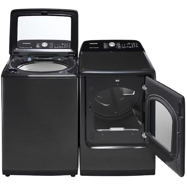 Samsung 5.5 cu.ft. Extra-Large Capacity Smart Top Load Washer with Super Speed Wash in Brushed Black WA55CG7100AV - Scratch & Dent (Moderate) and
