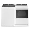 Whirlpool Top Load 4.7 Cu. Ft. Washer with 2-in-1 Removable Agitator in White WTW5057LW - Open Box and Whirlpool 7.4 cu. ft. White Electric Dryer with Steam and Advanced Moisture Sensing Technology, ENERGY STAR 16263 - WED8127LW - Scratch & Dent (Minor)