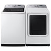 Pictures of Samsung 5.2 cu. ft. Large Capacity Smart Top Load Washer with Super Speed Wash in White WA52DG5500AW - Open Box and Samsung White Smart Electric 7.4 Cu. Ft. Dryer with Sensor Dry and Steam Sanitize+ 16212 - DVE52A5500W - Scratch & Dent (Minor) - Neu Appliance Outlet - Discount Appliance Outlet in Austin, Tx
