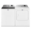 Pictures of Maytag Top Load 4.8 cu ft Washer with Deep Fill and Slow-Close Glass Lid MVW6200KW - Scratch & Dent (Minor) and Maytag 7.0 cu ft Electric Dryer with Moisture Sensing and Quick Dry Cycle 16244 - MED6200KW - Scratch & Dent (Minor) - Neu Appliance Outlet - Discount Appliance Outlet in Austin, Tx