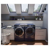 GE Profile 5.3 cu. ft. Smart Front Load Washer with Microban Technology PFW870SPVRS - Scratch & Dent (Minor) and GE Profile Smart Front Load Electric 7.8 Cu. Ft. Capacity Dryer with Steam and Sanitize Cycle 16045 - PFD87ESPVRS - New in Box
