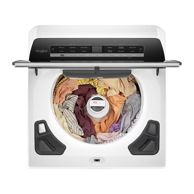 Whirlpool 5.2 - 5.3 cu. ft. Top Load Washer with 2 in 1 Removable Agitator and Load & Go™ Dispenser 22136SD358 - WTW8127LW - Scratch & Dent (Minor)