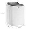 Pictures of Whirlpool 5.2 - 5.3 cu. ft. Top Load Washer with 2 in 1 Removable Agitator and Load & Go™ Dispenser WTW8127LW - Scratch & Dent (Minor) - Neu Appliance Outlet - Discount Appliance Outlet in Austin, Tx