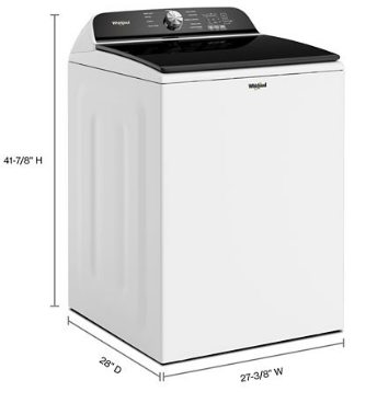 Pictures of Whirlpool White Top Load 5.3 Cu. Ft. Washer with Deep Water Wash WTW6150PW - New in Box and Whirlpool White Electric 7.0 Cu. Ft. Dryer with Moisture Sensing and Steam Refresh Cycle WED6150PW - Scratch and Dent (Minor) - Neu Appliance Outlet - Discount Appliance Outlet in Austin, Tx