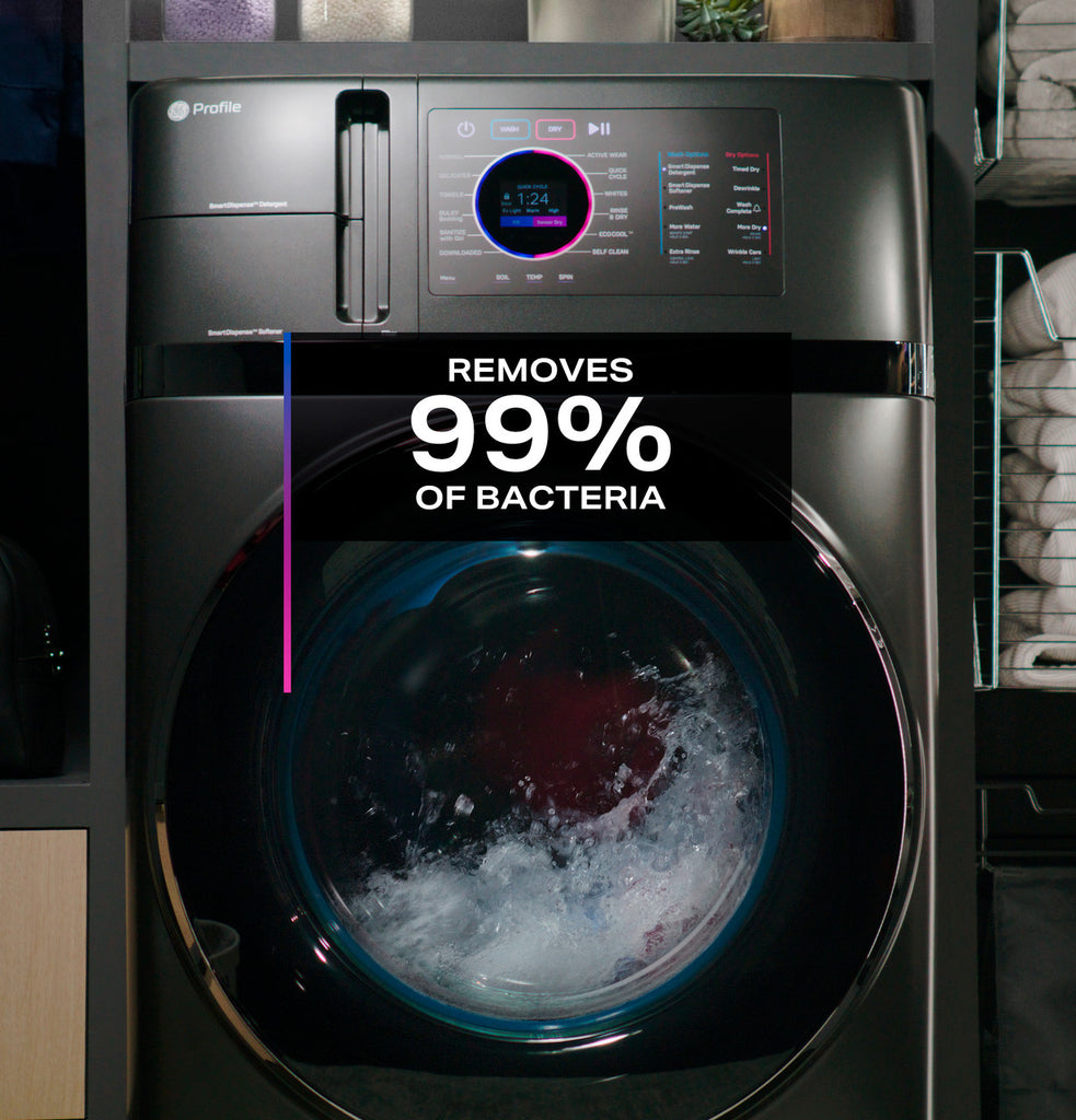 Pictures of GE Profile Energy Star Ultra Fast 4.8 Cu. Ft. Capacity 2-in-1 Washer and Dryer with Ventless Inverter Heat Pump Technology and Pet Hair Removal PFQ97HSPVDS - New - Neu Appliance Outlet - Discount Appliance Outlet in Austin, Tx
