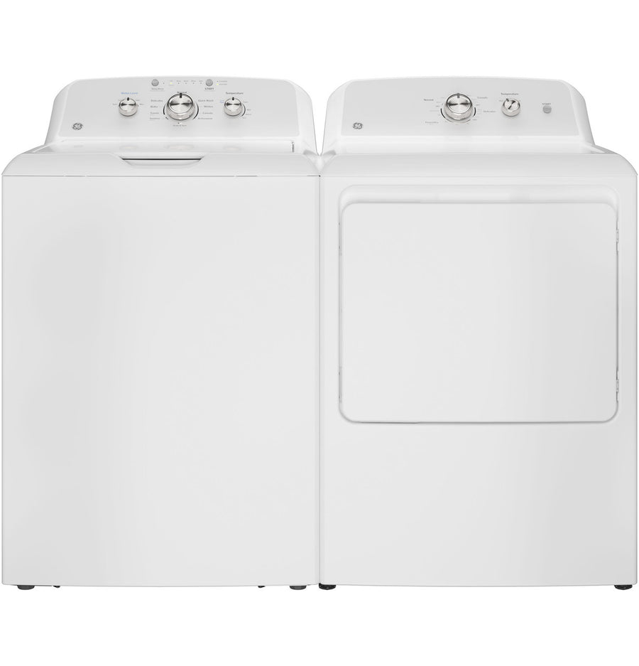 GE® 4.3 cu. ft. Capacity Washer with Stainless Steel Basket GTW385ASWWS - New in Box and GE® 7.2 cu. ft. Capacity Electric Dryer with Up To 120 ft. Venting and Reversible Door GES9905E - GTD38EASWWS - New in Box