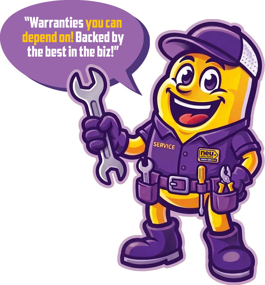 Neu Appliance warranty mascot