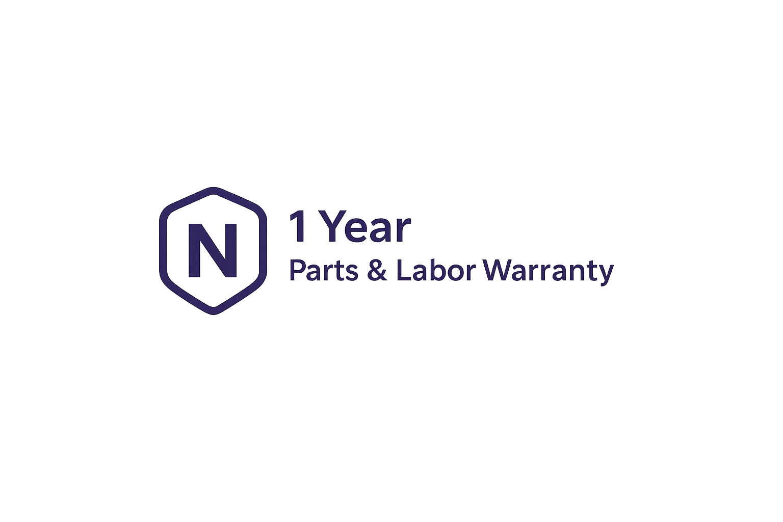1 Year Parts & Labor Warranty
